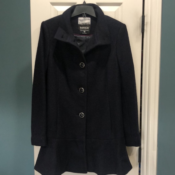Kensie Jackets & Blazers - Kensie navy blue wool coat, size M, new, never worn.